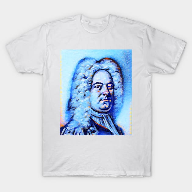 George Frideric Handel Portrait | George Frideric Handel Artwork | George Frideric Handel Painting 14 T-Shirt by JustLit